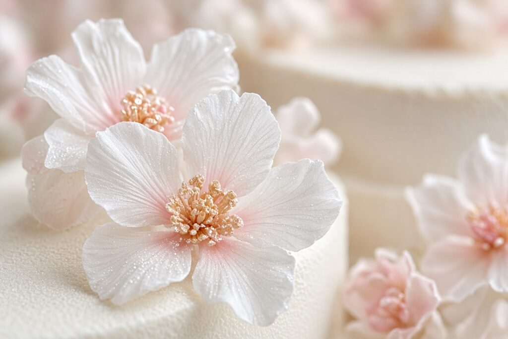 Wedding 2: detail, sugar flowers